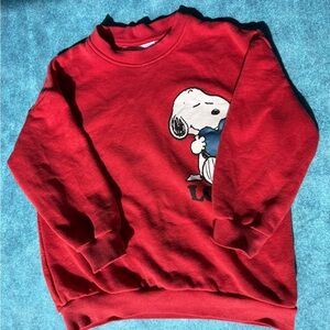 Zara Kids Red Snoopy Sweater